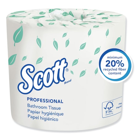 Scott Essential (TM ) Standard Toilet Paper, 1 Ply, 1210 Sheets, 80 PK 5102